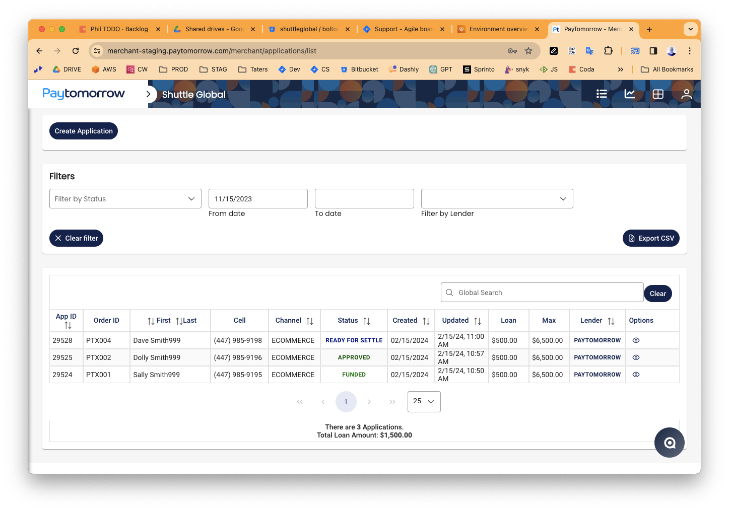 Capture confirmation in the platform
