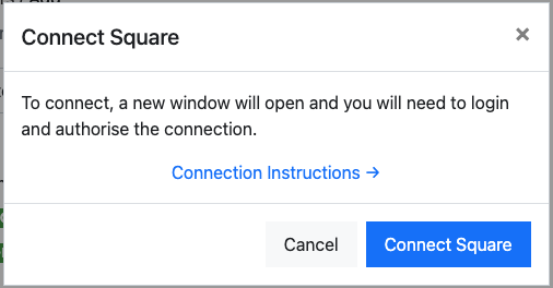 Connect Square dialog