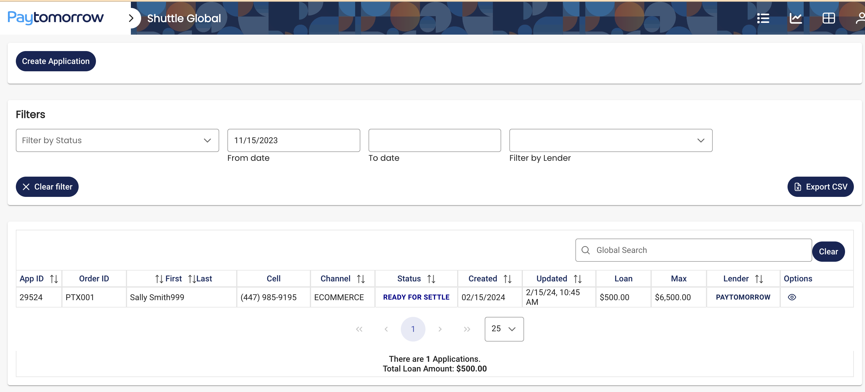 Ready to Settle in PayTomorrow
