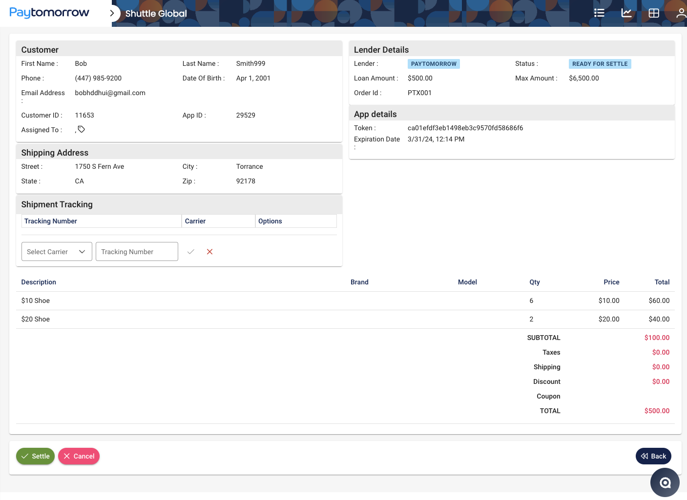 Capture transaction in the platform