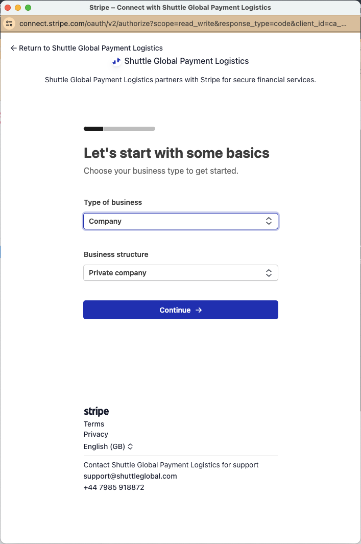 Stripe onboarding - Let’s start with some basics